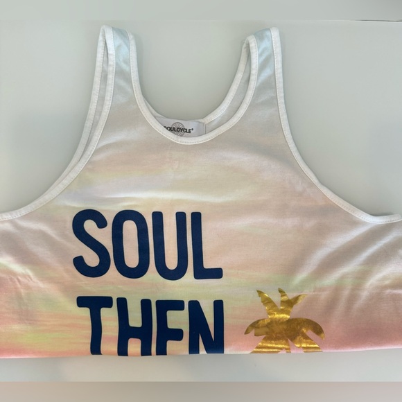 NWOT Soul cycle Soul then beach Hana loose fitting tank  top. - XS - Picture 4 of 7